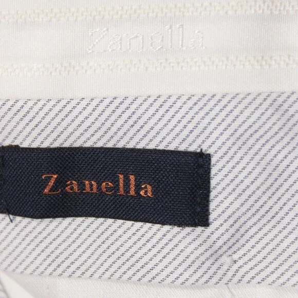 Zanella NWT Chinos / Casual Pants Size 36 US Parker In Solid Gray Cotton Blend